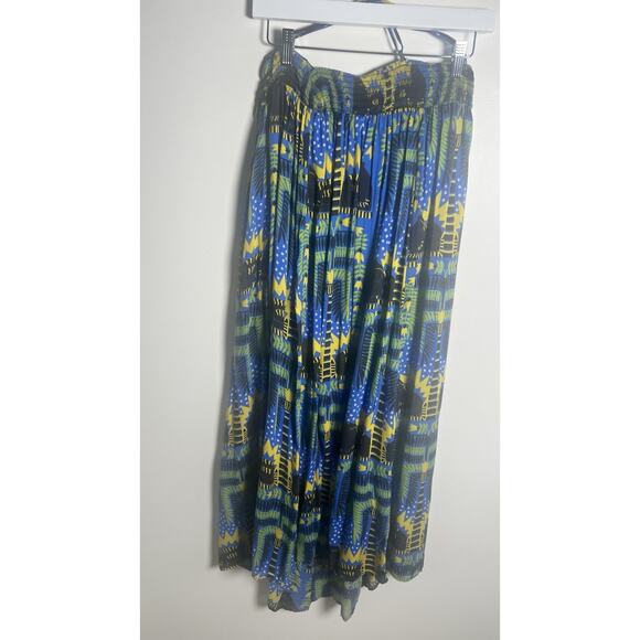 Anthropologie X Joao Incerti Strappy Bandeau Maxi Smocked Halter Dress Plus 1X - Picture 5 of 12